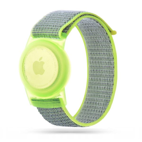 TECH-PROTECT NYLON FOR KIDS APPLE AIRTAG LIME zdjęcie 1