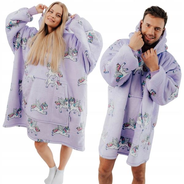 KOC BLUZA Comfy Moment Kocobluza bluzokoc Unicorn Oversize 2w1 prezent zdjęcie 1