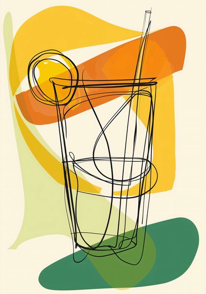 Plakat 70x100cm Koktajl Artystyczny zdjęcie 1