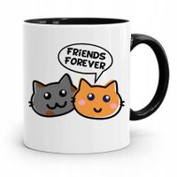 Kubek Czarny Dla Przyjaciela Friends Prezent Z Nadrukiem Ze Zdjęciem