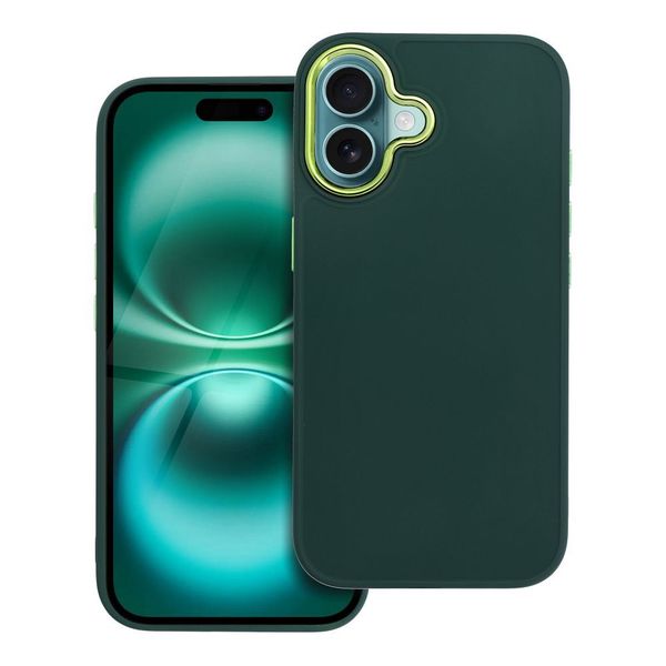 Futerał FRAME do IPHONE 16 zielony zdjęcie 1