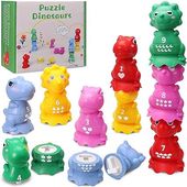puzzle dla dzieci dinozaur nauka kolorów liczb