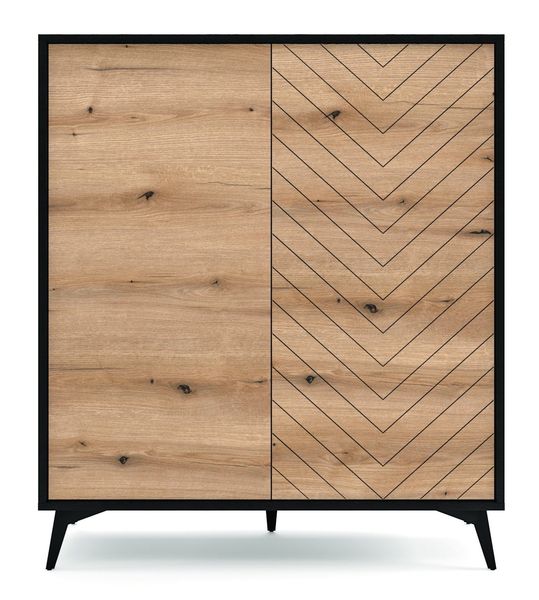 Komoda Fargo wysoka w jodełkę zdjęcie 1