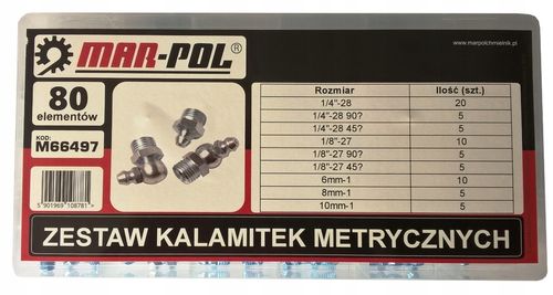 zestaw kalamitek metrycznych 80sz. na Arena.pl