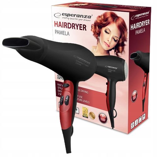 ESPERANZA SUSZARKA DO WŁOSÓW 2200W 3 TRYBY TEMP 2 STOPNIE NAWIEWU ZIMNY na Arena.pl