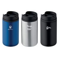 Kubek Podróżny Stal Nierdzewna z Podwójne Ścianki 250ml + Grawer 25 sztuk