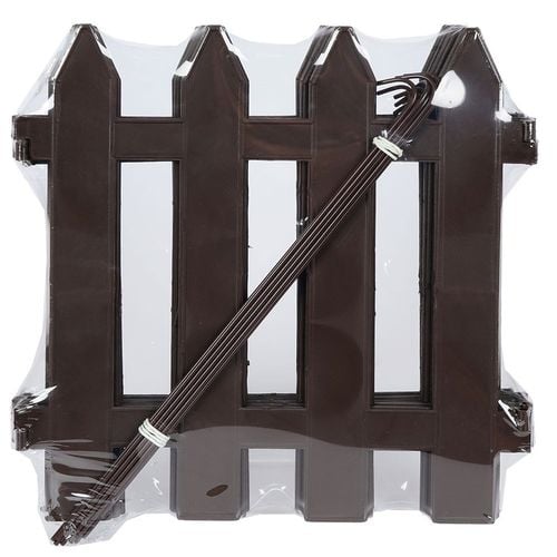 Płotek ogrodowy brązowy 30x30 cm 10 szt. na Arena.pl