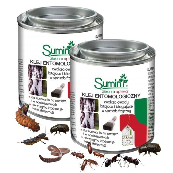 Klej entomologiczny do zwalczania owadów lep do drzew Sumin 400ml (200mlx2) zdjęcie 1