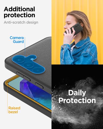 spigen essential sandblast galaxy m55 5g matte black na Arena.pl