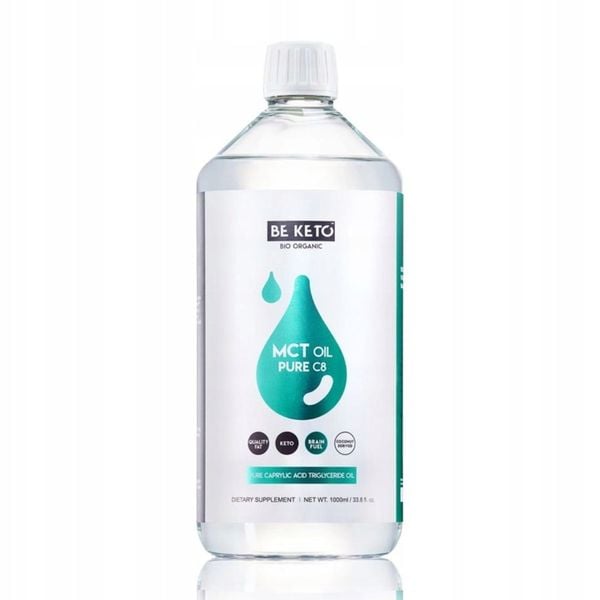 BeKeto Olej MCT 100% C8 1000 ml zdjęcie 1