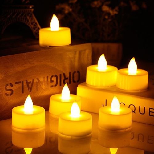 48x Świeczka Dekoracyjna Led płomień Tea Light wkłady do Znicza z na Arena.pl