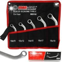 KLUCZE OCZKOWE 10-19MM TYP C ALTERNATOR WYGIĘTE 5