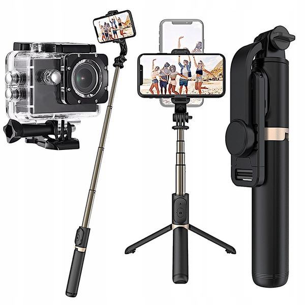 SELFIE STICK STATYW DO TELEFONU TRIPOD Z PILOTEM KIJEK STATYW BLUETOOTH BT zdjęcie 1