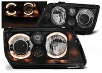 LAMPY Reflektory VW BORA Od 1998 Do 2005 RINGI ANGEL EYES DEPO HALOGEN NOWE
