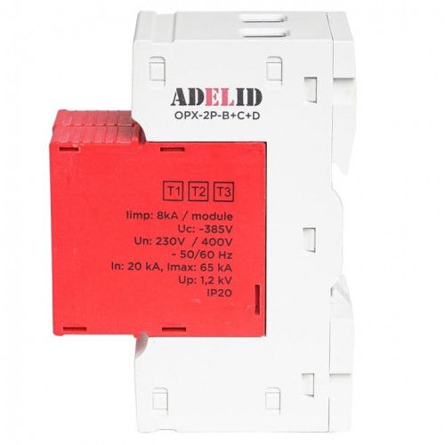 OCHRONNIK PRZEPIĘĆ B+C+D 20KA 385V WIZUALNY WSKAŹNIK CE na Arena.pl