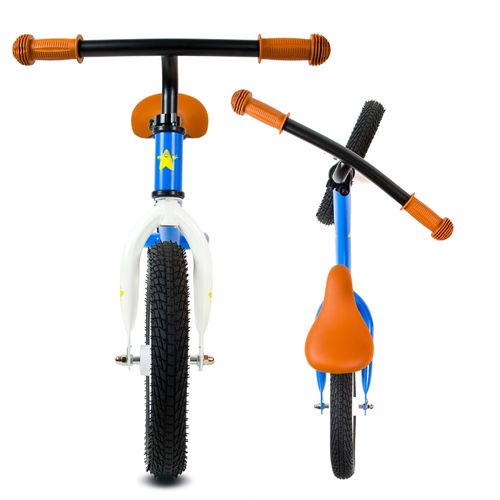 ROWEREK BIEGOWY NIEBIESKI POMPOWANE KOŁA 12" ŚWIECĄCE LED SOLIDNY JEŹDZIK na Arena.pl