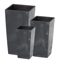 3x Doniczka wysoka DURS + wkład Zestaw Donica 3szt