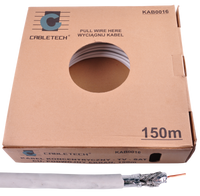 KAB0016 Kabel CABLETECH TV-SAT CU + podwójny ekran 150m/k.