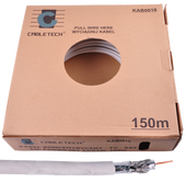 KAB0016 Kabel CABLETECH TV-SAT CU + podwójny ekran 150m/k.