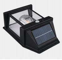 LAMPA SOLARNA KINKIET ŻARÓWKA LED ELEWACYJNA ULICZNA OGRODOWA ZEWNĘTRZNA