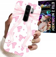 ETUI DO XIAOMI REDMI 9 - RÓŻOWE WSTAZKI WSTĄZKA MODNE WZORY CASE