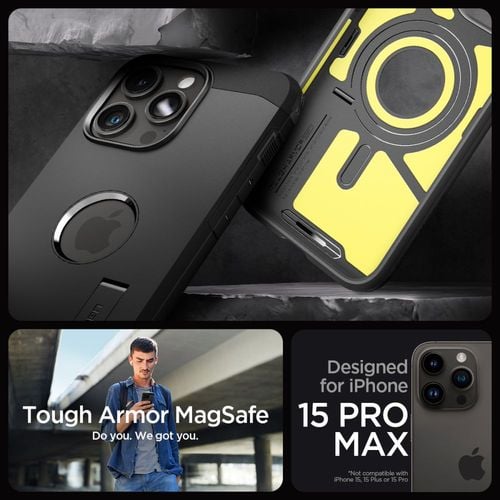 spigen tough armor mag magsafe iphone 15 pro max black na Arena.pl