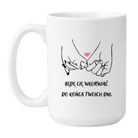 KUBEK "BĘDĘ CIĘ WKURWIAĆ DO KOŃCA TWOICH DNI" Wzór - Duży 450 ml