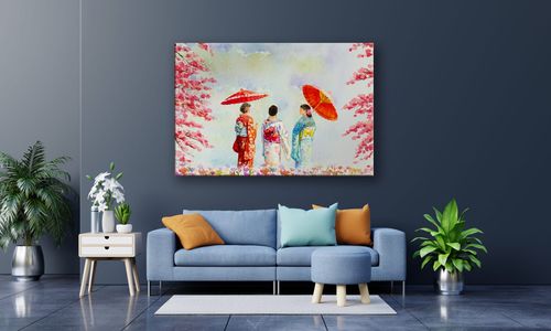 OBRAZ NA PŁÓTNIE 077 Japonia 100x70cm na Arena.pl