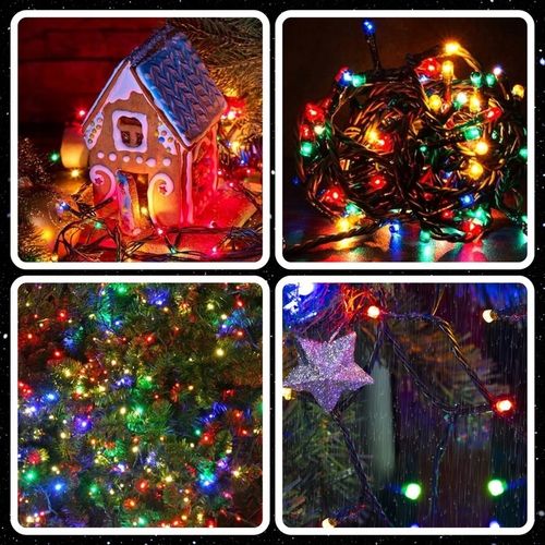 ŚWIĄTECZNE LAMPKI CHOINKOWE SOLARNE 200LED ZEWNĘTRZNE MULTIKOLOR 22M na Arena.pl