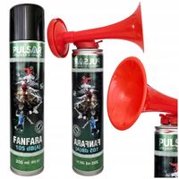 TRĄBKA KIBICA FANFARA SYGNAŁ DŹWIĘKOWY KLAKSON PULSAR 200 ml