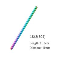 Metalowe Słomki Do Picia  - Ekologiczne - Stal Nierdzewna - 100 Szt 21.5cmX10mm