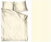 Pościel satyna bawełniana jednobarwna 160x200 Bielbaw ecru