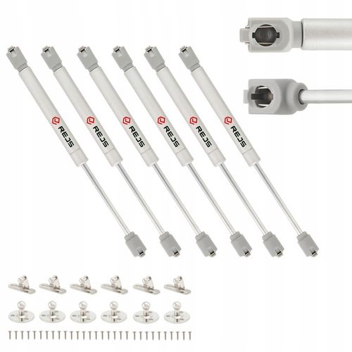 6 x ZESTAW - REJS SIŁOWNIK MEBLOWY PODNOŚNIK GAZOWY DO MEBLI 100N + na Arena.pl