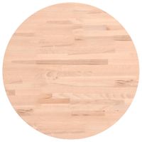 Blat do stolika, Ø50x2,5 cm, okrągły, lite drewno bukowe