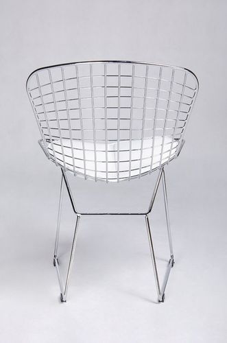 Krzesło NET SOFT chrom - biała poduszka na Arena.pl