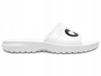 CROCS CLASSIC GRAPHIC SLIDE Klapki białe 42,5