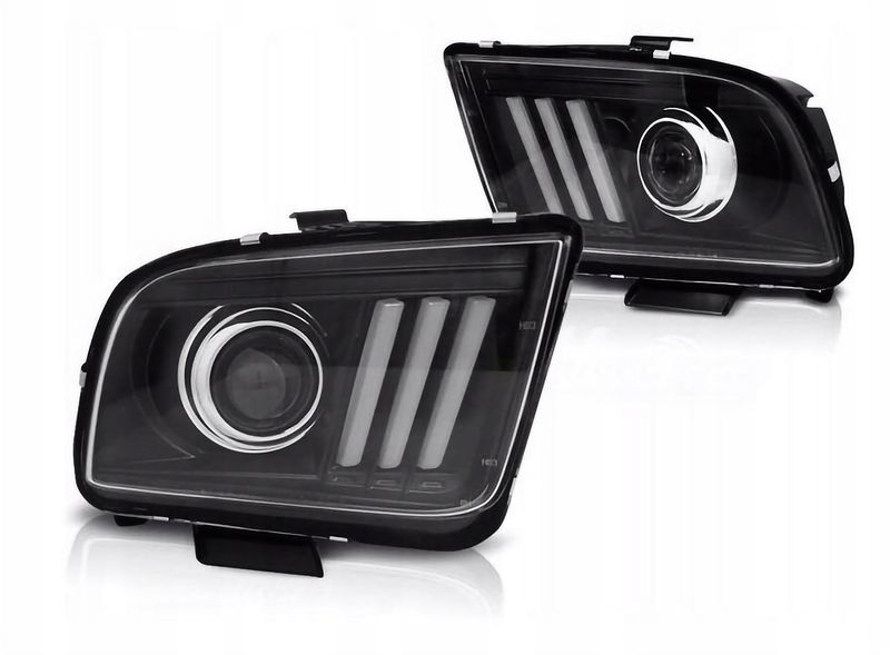 REFLEKTORY LAMPY DO FORD MUSTANG Od 2004 Do 2009 Roku LED HI/LOW zdjęcie 2