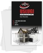 Ulotki A5 reklamowe firmowe 100 szt projekt w cenie USŁUGI OGÓLNOBUDOWLANE