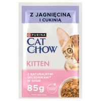 karma mokra dla kociąt purina cat chow kitten jagnięcina z cukinią 85 g