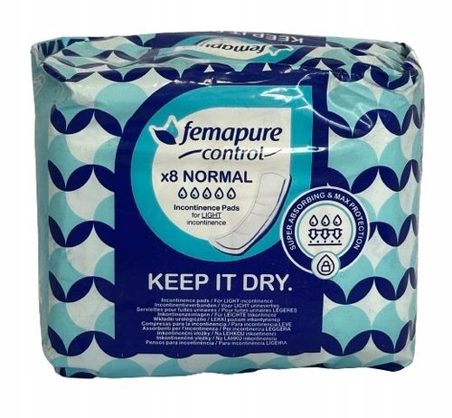 Podpaski Femapure Normal 8 sztuk na Arena.pl