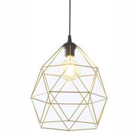 Wisząca lampa druciana klatka Galaxy 3457 TK Lighting metalowa czarna złota