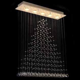 Kryształowa Lampa Żyrandol Kryształowy 80cm do Salonu Sypialni LED