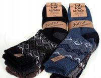 6 par SKARPETY SKARPETKI MĘSKIE CIEPŁE GRUBE WEŁNIANE TERMO ZIMOWE 43-46