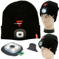 czapka z led czarna 17014