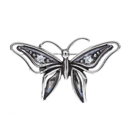 SREBRNA BROSZKA MOTYL MOTYLEK PRÓBA SREBRA 925 ŻAKIET na Arena.pl