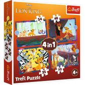 puzzle 4w1 odważny król lew 34653