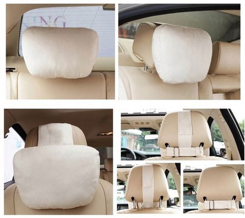 Poduszka Samochodowa Pod Szyję Głowę Kark Podróżna Zagłówek Zamszowa 2szt na Arena.pl