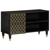 Szafka pod telewizor, 80x31,5x46 cm, lite drewno mango