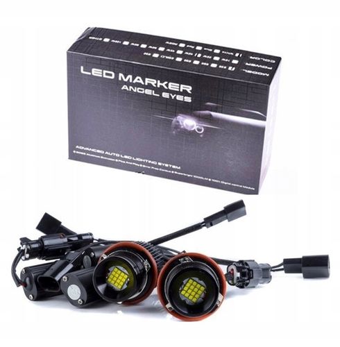 2SZT ŻARÓWKI BMW RINGI LED MARKER 160W do BMW E39 E53 E60 E61 E65 E87 6250K na Arena.pl