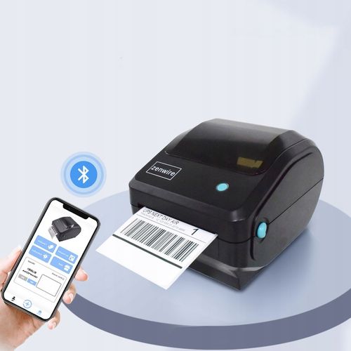 Drukarka Termiczna Etykiet Kurierskich Samoprzylepnych WiFi Bluetooth USB na Arena.pl